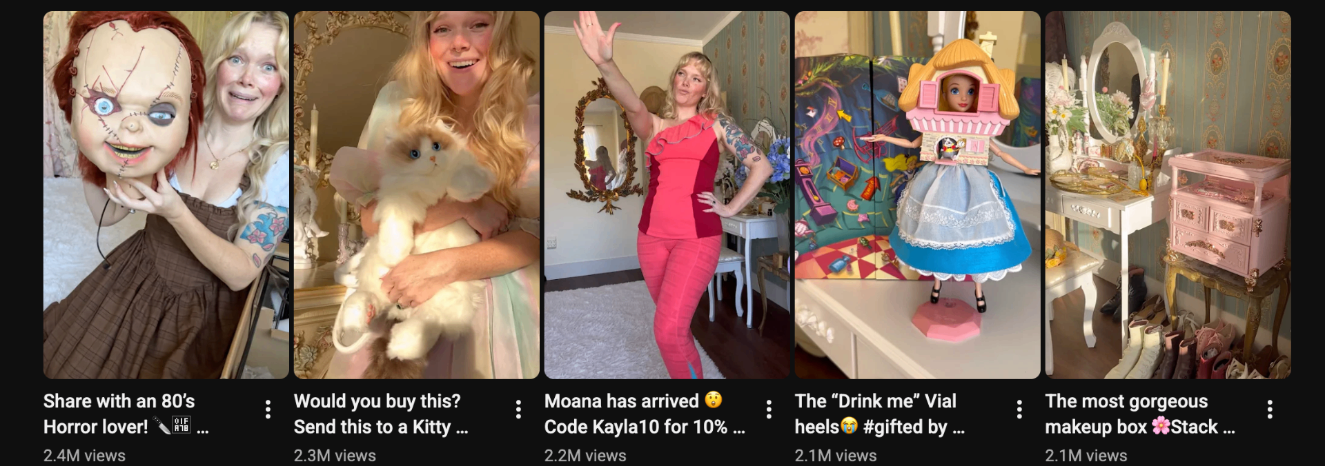 Kayla Freitas viral videos with millions of views, set 4